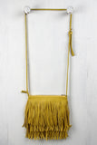 Tiered Fringe Crossbody Bag