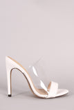 Liliana Open Toe Lucite Stiletto Heel