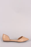 Breckelle Pointy Toe Slip On Dorsay Flat