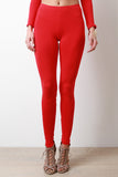 Jersey Knit Taper Leggings