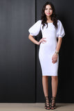 Bishop Sleeves Sheath Dress